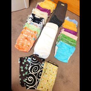 Lot of BUNGENIUS cloth/pocket diapers